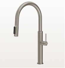 Смеситель для кухни, Gessi, 316 Meccanica, с функцией фильтрации воды, цвет-Steel Brushed