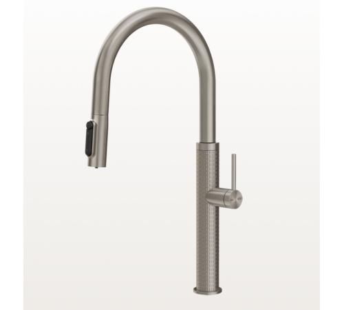 Смеситель для кухни, Gessi, 316 Meccanica, с функцией фильтрации воды, цвет-Steel Brushed