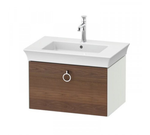 Тумба под раковину, Duravit, White Tulip, шгв 684*458*410, раковина-необходимо заказать, цвет-белый шелковисто-матовый/американский орех