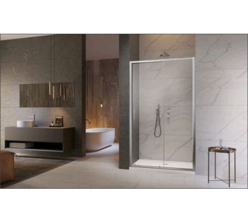Дверь, Radaway, Premium Pro DWJ, шв 1500*2000, петли-справа, хром, цвет стекла-прозрачный, Easy Clean