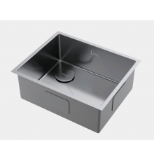 Мойка, Omoikiri, Taki 54-U/IF-L-IN Side SF, шгв 540*440*200, отверстия для смесителя-отсутствуют, цвет-сталь