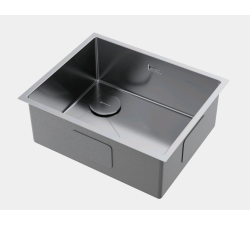 Мойка, Omoikiri, Taki 54-U/IF-L-IN Side SF, шгв 540*440*200, отверстия для смесителя-отсутствуют, цвет-сталь