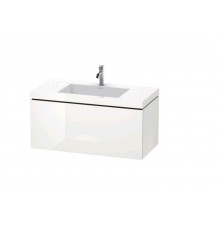 Тумба под раковину, Duravit, L-Cube, шгв 1000*480*500, раковина-в комплекте, цвет-базальт матовый