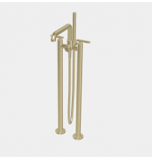 Смеситель для ванны и душа, Fima Carlo Frattini, Park Lane, напольный, цвет-Brushed champagne