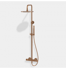 Душевая стойка, Fima Carlo Frattini, Shower column, X COLLECTION, цвет-бронза брашированная янтарная