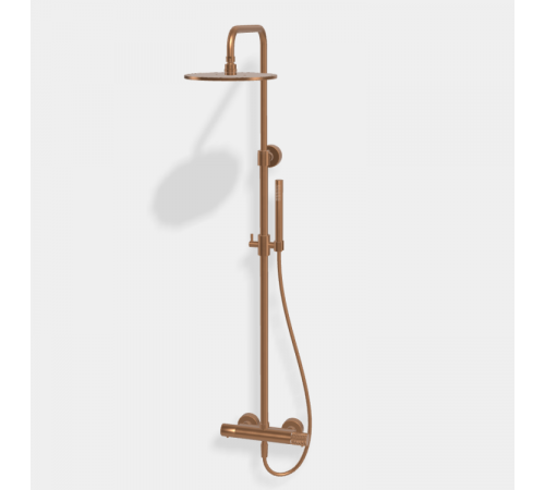 Душевая стойка, Fima Carlo Frattini, Shower column, X COLLECTION, цвет-бронза брашированная янтарная
