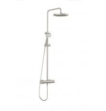Душевая стойка, Kludi, LOGO, DUAL SHOWER SYSTEM, цвет-никель брашированный