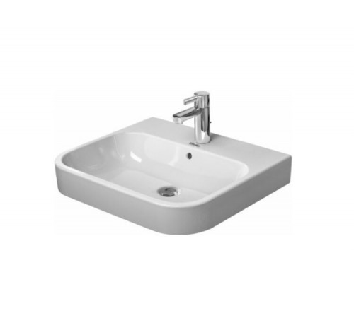 Раковина, Duravit, Happy D.2, шгв 600*505*170, отверстия для смесителя-1, цвет-белый