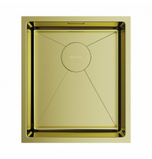 Мойка, OMOIKIRI, TAKI, шгв 380*440*200, отверстия для смесителя-отсутствуют, цвет-светлое золото