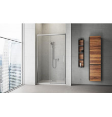 Дверь, Radaway, Idea 8 DWJ, шв 1200*2005, петли-слева, хром, цвет стекла-прозрачный, Easy Clean