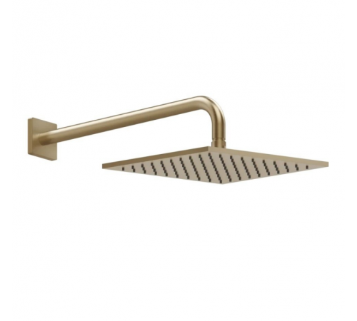 Верхний душ, Gessi, Rilievo, 250*250, цвет-Warm Bronze Br. PVD