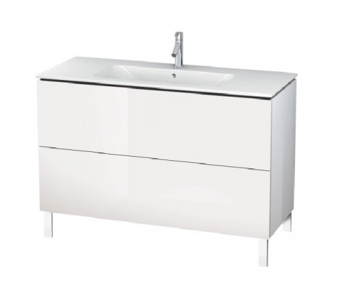 Тумба под раковину, Duravit, L-Cube, шгв 1220*481*704, раковина-необходимо заказать, цвет-белый глянцевый