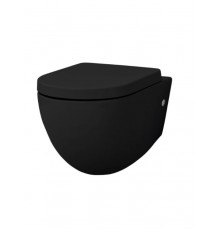 Унитаз, Artceram, File 2.0, подвесной, шгв 360*520*370, цвет-Matt Black ( ст. артикул FLV004 17 00) (Товар заказной, возврату не подлежит)
