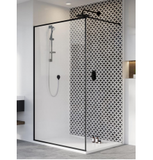 Душевая перегородка, Radaway, Modo X II, шв 1500*2000, цвет фурнитуры-черный матовый, цвет стекла-Frame, Easy Clean