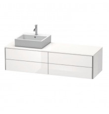 Тумба под раковину, Duravit, XSquare, шгв 1600*548*400, раковина-необходимо заказать, цвет-белый глянцевый