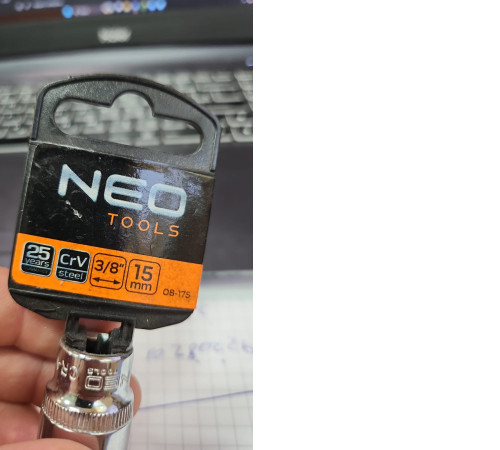 Головка 3/8 15мм NEO Tools