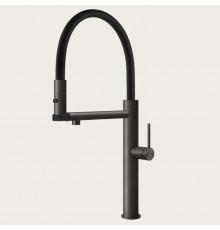 Смеситель для кухни, Gessi, 316 Flessa, цвет-Black Metal Brushed PVD