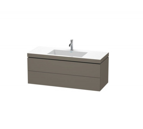 Тумба под раковину, Duravit, L-Cube, шгв 1200*480*500, раковина-в комплекте, цвет-фланелево-серый шелковисто-матовый