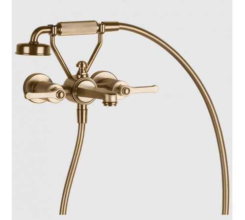 Смеситель для ванны и душа, Gessi, VENTI20, цвет-Warm Bronze Brushed PVD