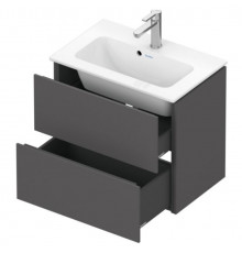 Тумба под раковину, Duravit, L-Cube, шгв 620*391*550, раковина-необходимо заказать, цвет-серо-графит матовый