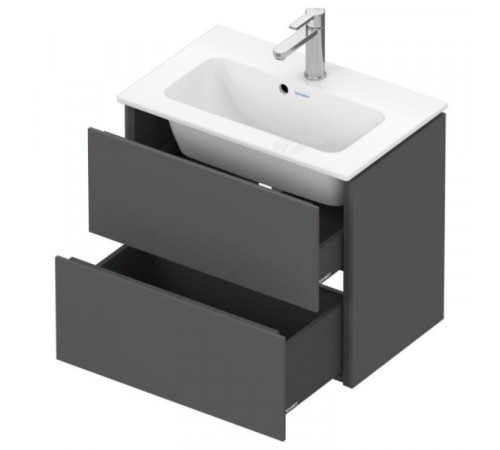 Тумба под раковину, Duravit, L-Cube, шгв 620*391*550, раковина-необходимо заказать, цвет-серо-графит матовый