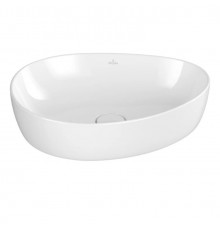 Раковина, Villeroy&Boch, Antao, шгв 510*400*146, отверстия для смесителя-отсутствуют, CeramicPlus, цвет-альпийский белый (белый Alpin)