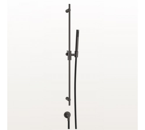 Душевой гарнитур, Gessi, Anello, 23, цвет-Black Metal Brushed PVD