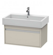 Тумба под раковину, Duravit, Ketho, шгв 750*440*410, раковина-необходимо заказать, цвет-серо-коричневый матовый