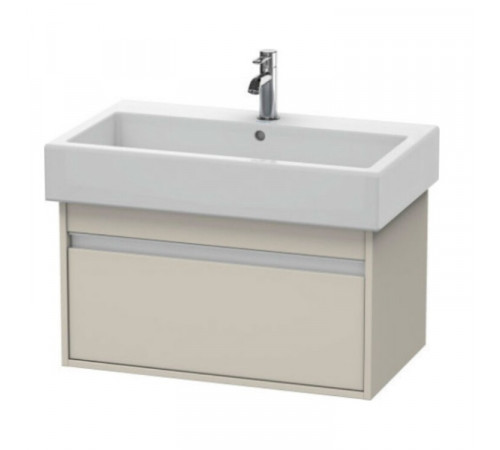 Тумба под раковину, Duravit, Ketho, шгв 750*440*410, раковина-необходимо заказать, цвет-серо-коричневый матовый