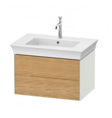Тумба под раковину, Duravit, White Tulip, шгв 684*458*410 мм, раковина-необходимо заказать, цвет-дуб/скандинавский белый шелковисто-матовый