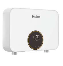 Водонагреватель электрический, Haier, проточный, JET-EI6, с электронным управлением и сухим ТЭНом, цвет-белый
