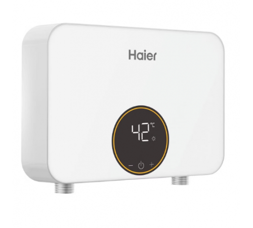 Водонагреватель электрический, Haier, проточный, JET-EI6, с электронным управлением и сухим ТЭНом, цвет-белый