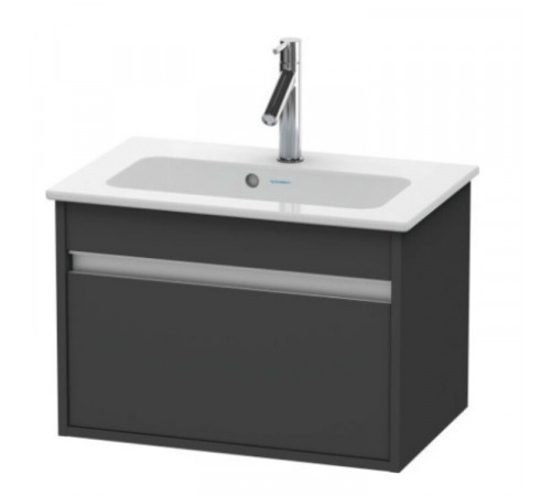 Тумба под раковину, Duravit, Ketho, шгв 600*385*410, раковина-необходимо заказать, цвет-графит матовый