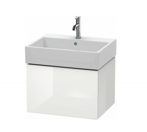 Тумба под раковину, Duravit, L-Cube, шгв 584*459*394, раковина-необходимо заказать, цвет-белый глянцевый