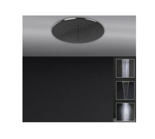 Душевая система, Gessi, Minimali, 500*500, цвет-Mirror Steel (старый арт. 57909/238)