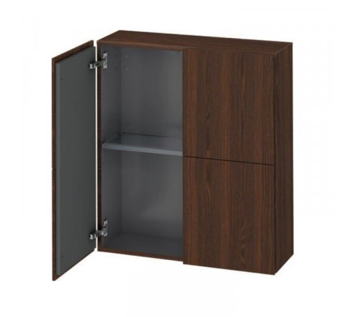 Шкаф, Duravit, L-Cube, шгв 700*243*800, петли-слева/справа, цвет-орех брашированный