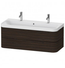 Тумба под раковину, Duravit, Happy D.2 Plus, шгв 1175*490*480, раковина-в комплекте, цвет-орех брашированный
