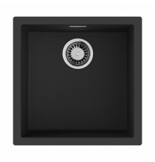 Мойка, OMOIKIRI, Yamakawa, шгв 456*456*220, отверстия для смесителя-отсутствуют, цвет-черный