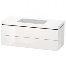 Тумба под раковину, Duravit, L-Cube, шгв 1200*480*500, раковина-в комплекте, цвет-белый глянцевый
