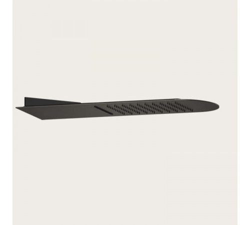 Верхний душ, Gessi, Tremillimetri, Tondo, 195*620, цвет-Black Metal Brushed PVD