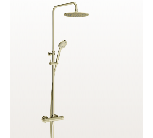 Душевая стойка, Gessi, Minimalistic shower, цвет-Brass PVD
