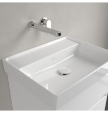 Раковина, Villeroy&Boch, Collaro, шгв 550*440*160, отверстия для смесителя-отсутствуют, CeramicPlus, цвет-альпийский белый