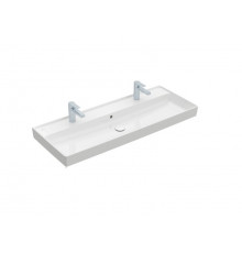 Раковина, Villeroy&Boch, Collaro, шгв 1200*470*160, отверстия для смесителя-2, CeramicPlus, цвет-альпийский белый