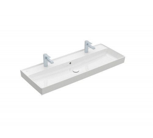 Раковина, Villeroy&Boch, Collaro, шгв 1200*470*160, отверстия для смесителя-2, CeramicPlus, цвет-альпийский белый