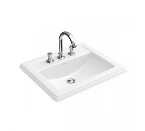 Раковина, Villeroy&Boch, Hommage, шгв 630*525*200, CeramicPlus, цвет-альпийский белый