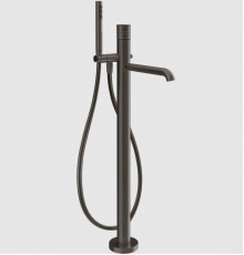 Смеситель для ванны и душа, Gessi, Habito Trame, напольный, цвет-Black Metal Brushed PVD