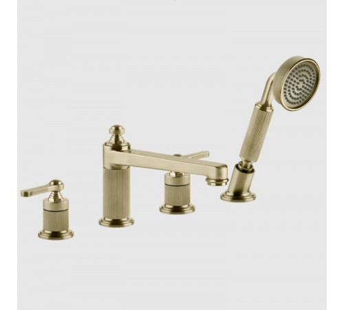 Смеситель для ванны и душа, Gessi, VENTI20, цвет-Brushed Brass PVD