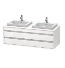 Тумба под раковину, Duravit, Ketho, шгв 1400*550*496, раковина-необходимо заказать, цвет-белый глянцевый