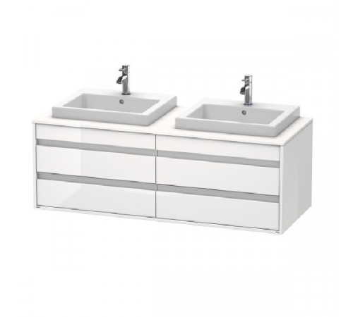 Тумба под раковину, Duravit, Ketho, шгв 1400*550*496, раковина-необходимо заказать, цвет-белый глянцевый