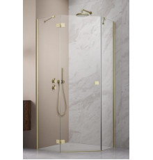 Дверь, Radaway, Essenza PTJ, шв 620*2000, петли-слева, brushed gold, цвет стекла-прозрачный, Easy Clean